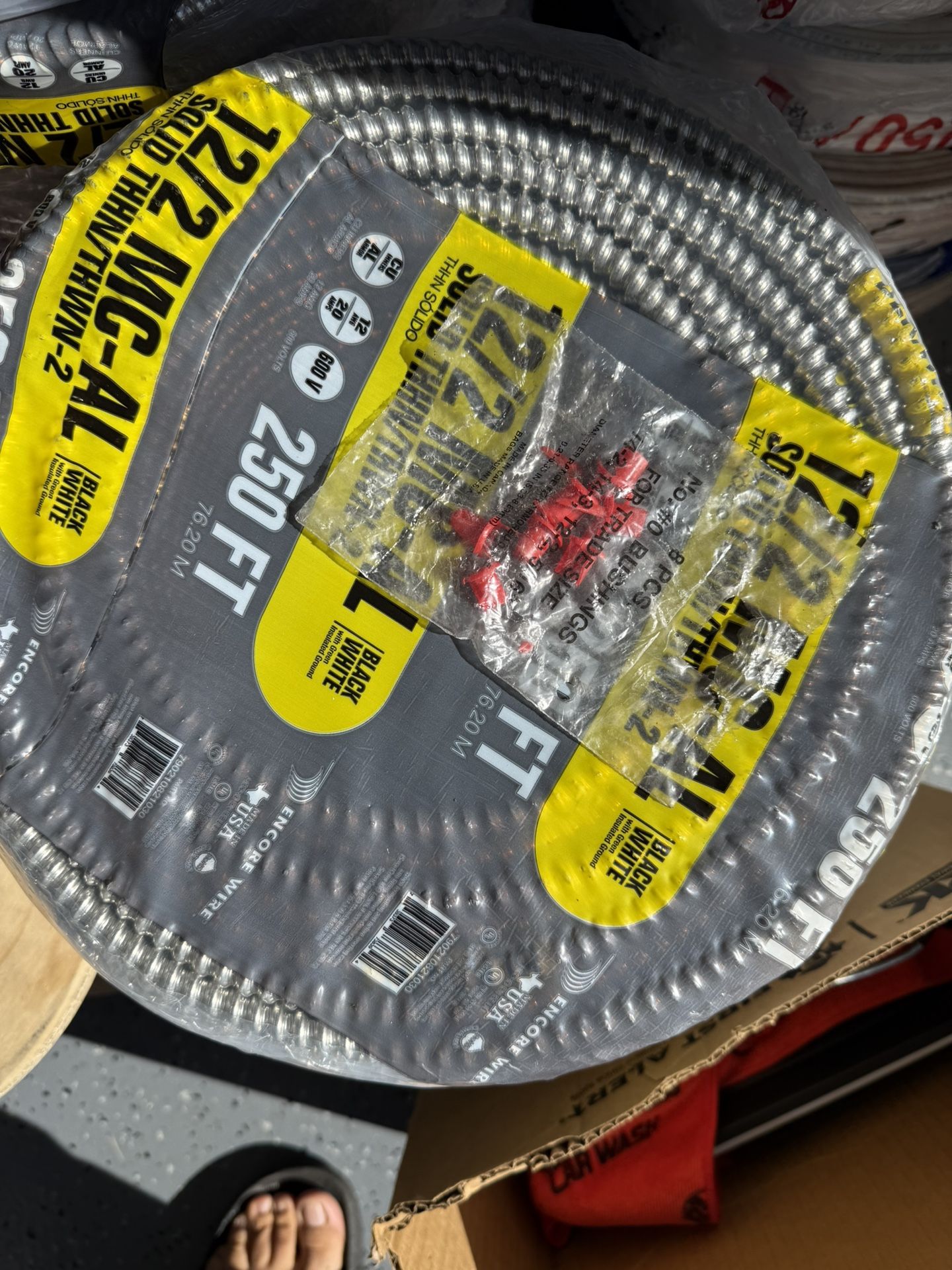 12/2 MC Wire 250f Electric Metal Clad Cable 