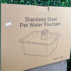 Stainless steel pet water fountain
