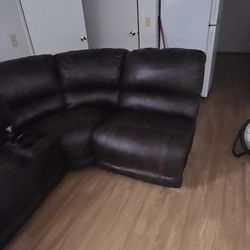6 Peace sectional Dark brown