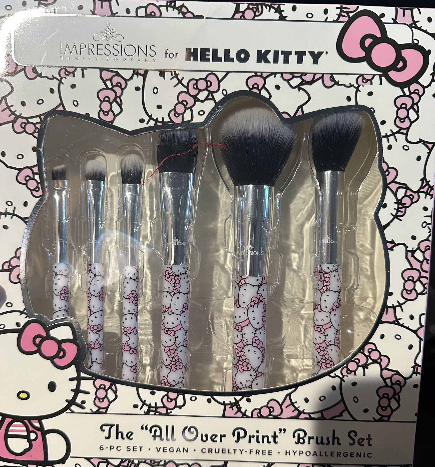 Impressions Vanity Hello Kitty 6pc All Over Print Makeup Brush