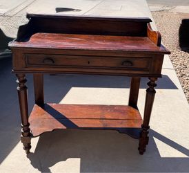 Wooden desk/entry table