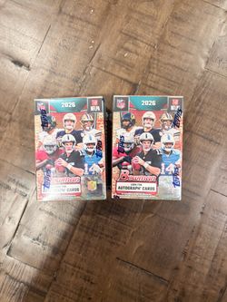 2x 2026 TOPPS BOWMAN FOOTBALL VALUE BLASTER BOX (60 Cards) w/Chrome NFL New SEALED