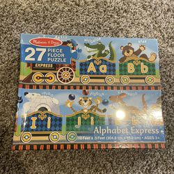 Melissa & Doug Alphabet Express Floor Puzzle 27pc