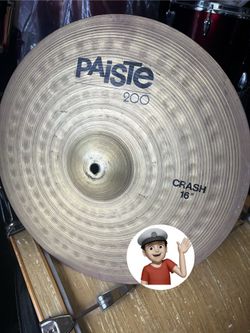 🔥 16” Paiste Crash Cymbal Drums Drum Set