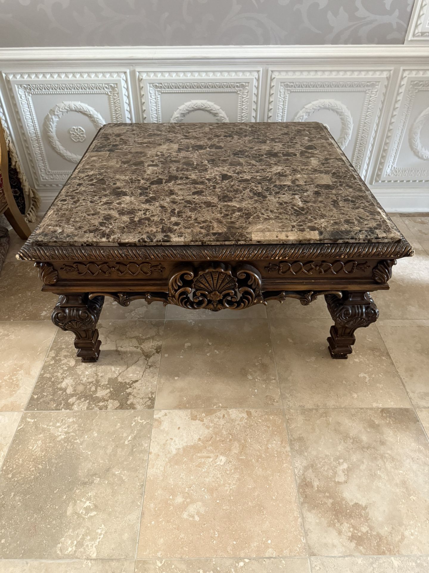 Queen Victorian Marble Top Table