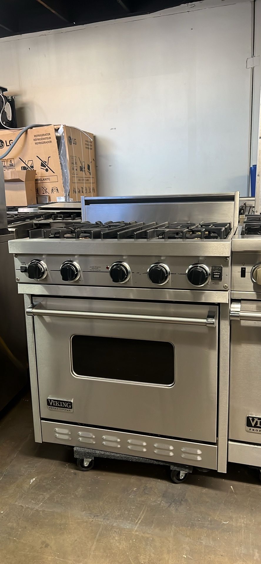 Viking 30”Wide Gas Range Stove Stainless Steel 4Burners