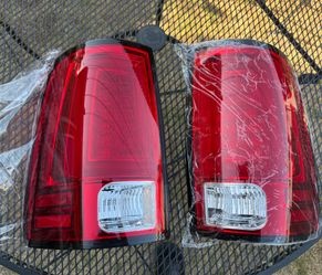 13-18 Dodge Ram Red V2 LED Bar Tail Lights