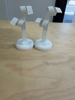 White Earring Display Stands Set of 2