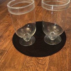Clear Glass Hurricane Lamps