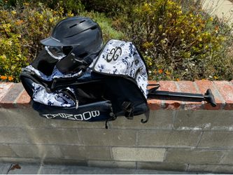 Boombah Roller bag and Youth helmet