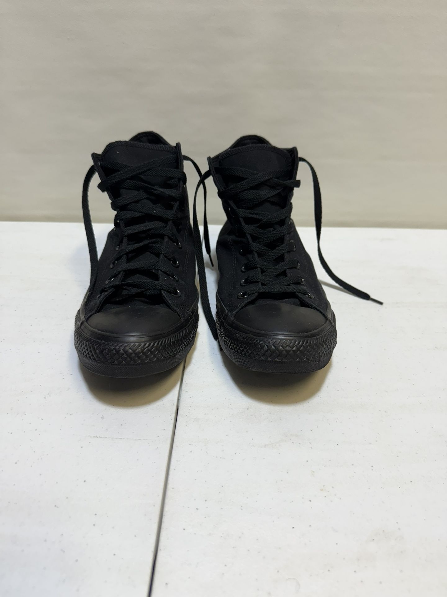 Converse Chuck Taylor All Star High Top All Black Sneakers W Size Men 13