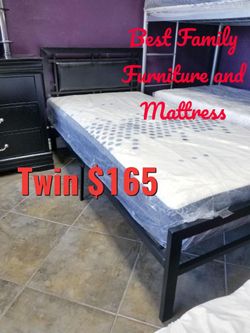 ⚜️BEAUTIFUL TWIN BED 🛏⚜️ON SALE ‼️HOT DEALS 🔥🔥FURNITURE & MATTRESS 👍🏽