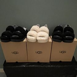NEW!! UGG Ladies "Oh Fluffita" Slippers  - Ladies Size 8 & 10 Only - posted price PER PAIR is firm.