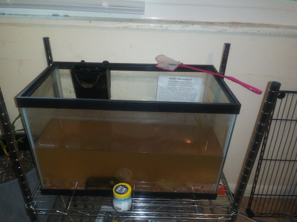 Aqueon fish tank aquarium lid and filter