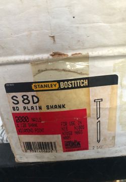 Stanley bostitch s 8d plain shank