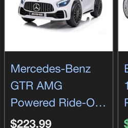 Mercedes -Benz GTR AMG RIDE ON TODDLER