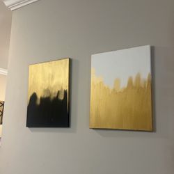 Black And Gold Paintings 