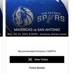 MAVERICK SEASON OPENER WEDNESDAY OCT 22nd