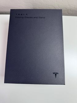 New! Tesla Sipping Glasses And Stand!