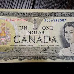 Canada Currency 1 Dollar, 1973