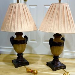 Beautiful Estate Sale Lamps. Hand Made Shades. 