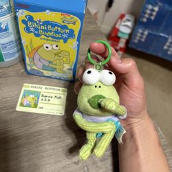 AUTHENTIC POPMART Bikini Bottom Buddies Series Plush Pendant Dopey Fish