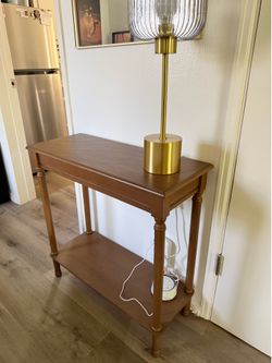 Brown Entryway console table