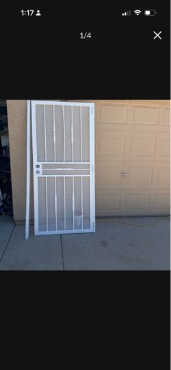 36x80 WHITE SECURITY DOOR LEFT OR RIGHT NEW
