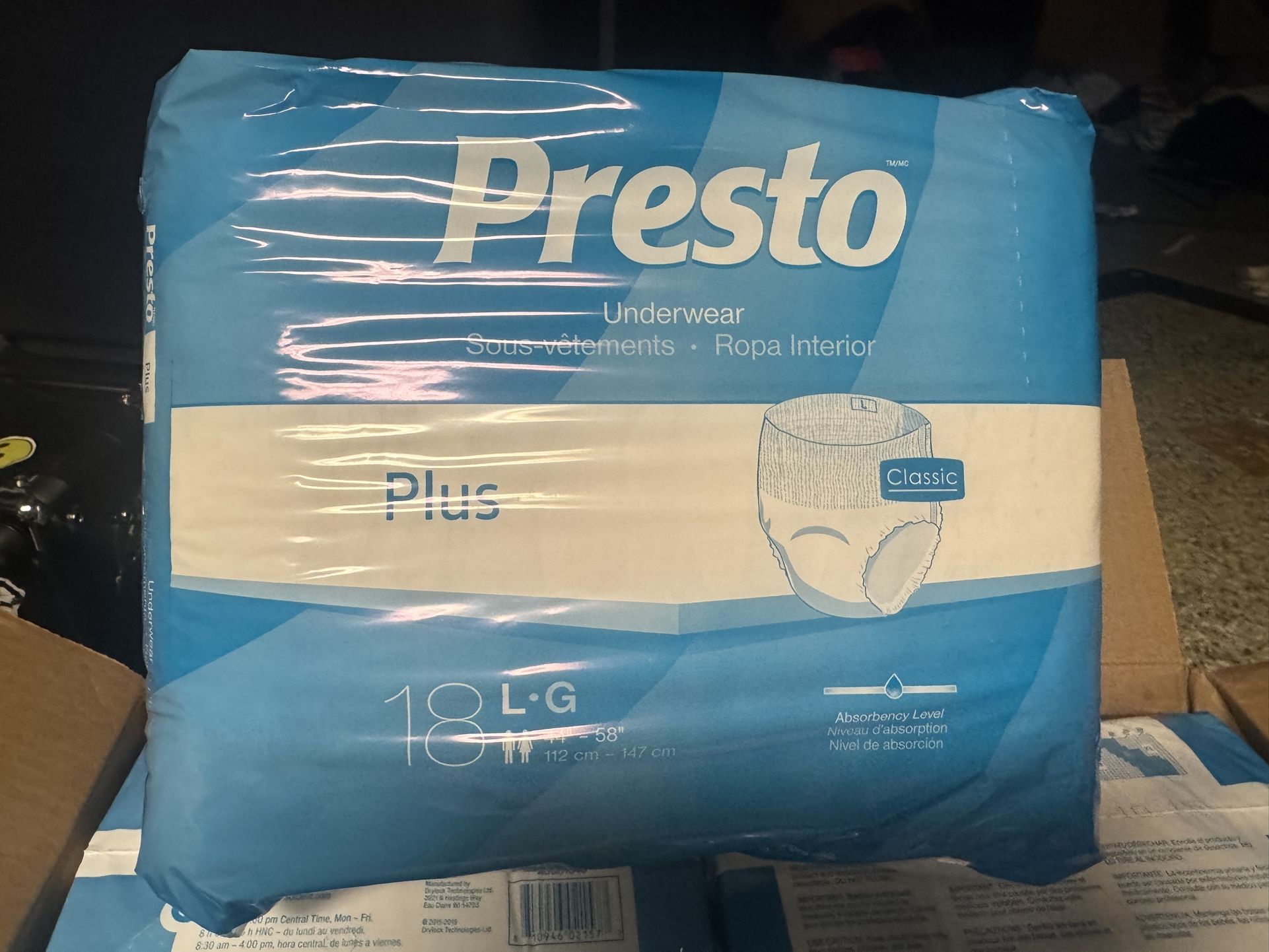 Presto plus large 18 count