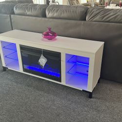 Led Fireplace Tv Stand 