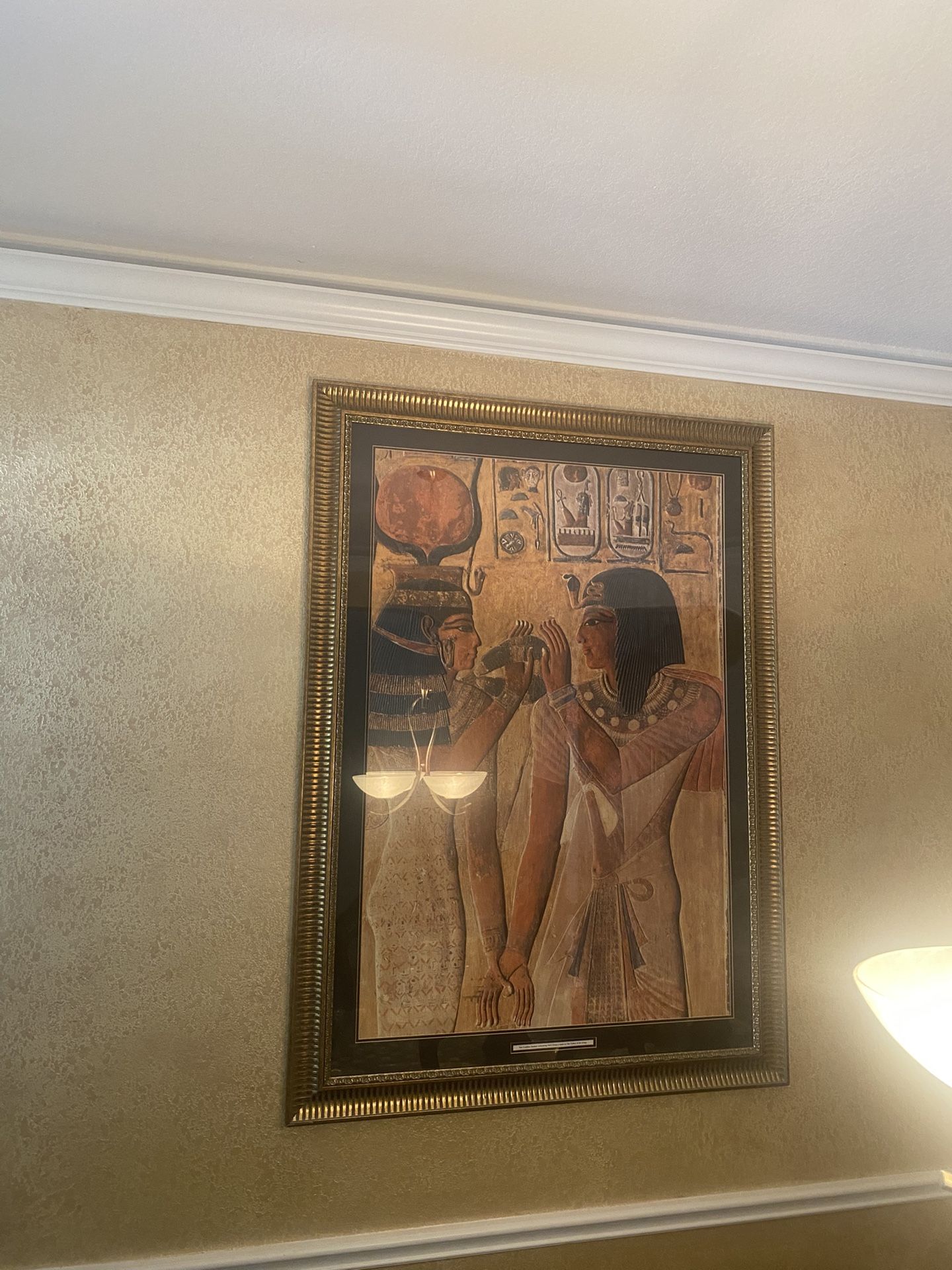 Antique Egyptian Goddess Painting, Art Piece