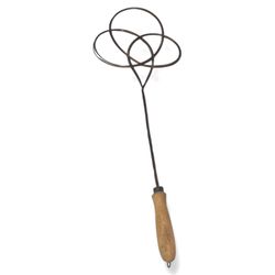 Antique Wire & Wood Handle Cane Rug Beater Celtic Knot ” 21” Long