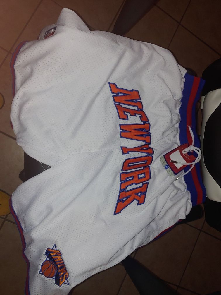 Knicks just don shorts