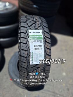 Kumho Road Venture RT 265/70R17 XL Tire