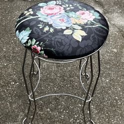 Vanity Stool New Upholstery Fabric 