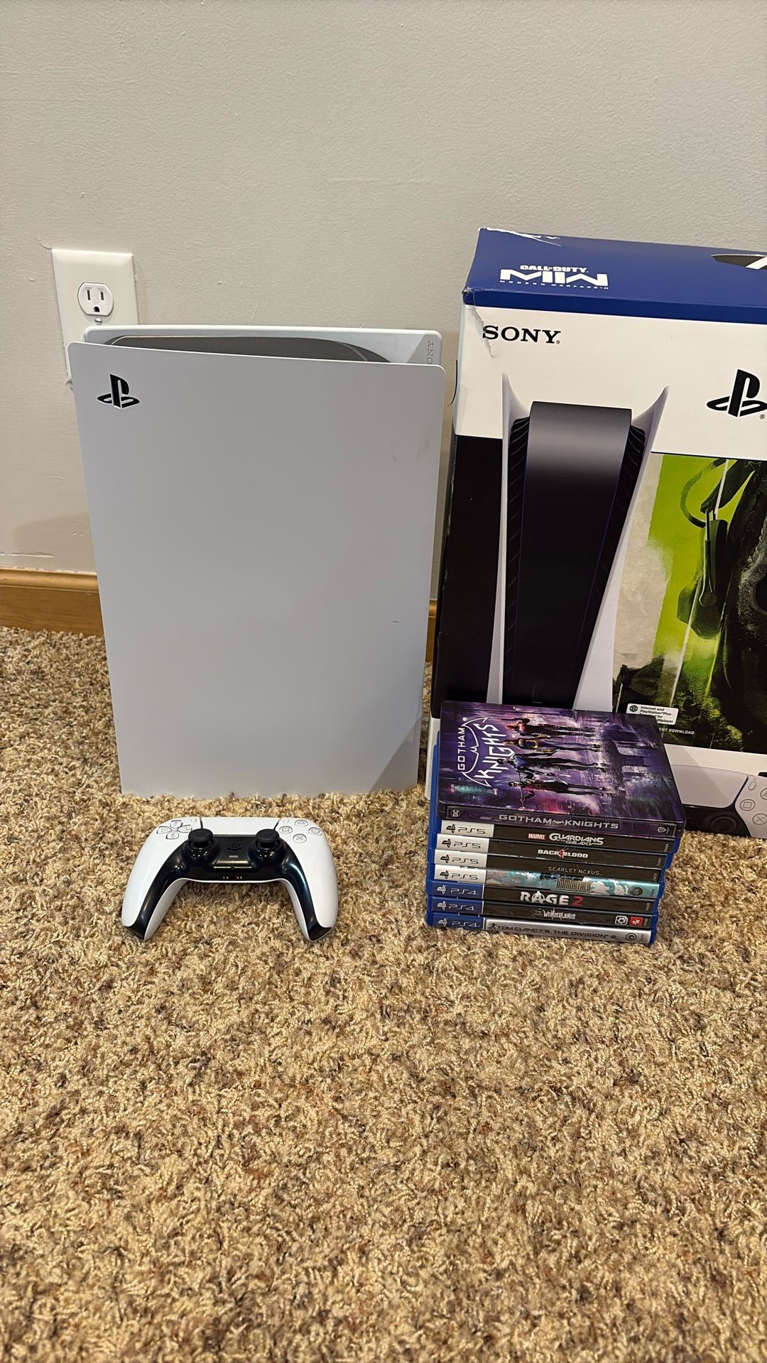 Ps5 With 2tb SSD, Original Box and Several games