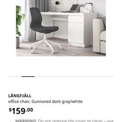 Office Chair Dark Gray/White