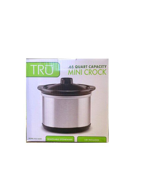  TRU 3-Pack Mini-Dipper Slow Cookers, .65 qt. (Graphite): Home &  Kitchen