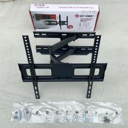 New $25 Full Motion 32-55” TV Wall Mount Swivel Tilt VESA 400x400mm, Max Load 99 Lbs 