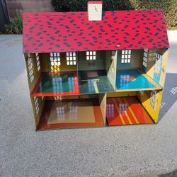 Antique 1945 Metal Dollhouse