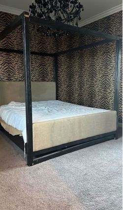 King size bed and mattress
