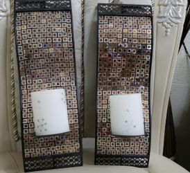 Wall candle holders (set of 2)