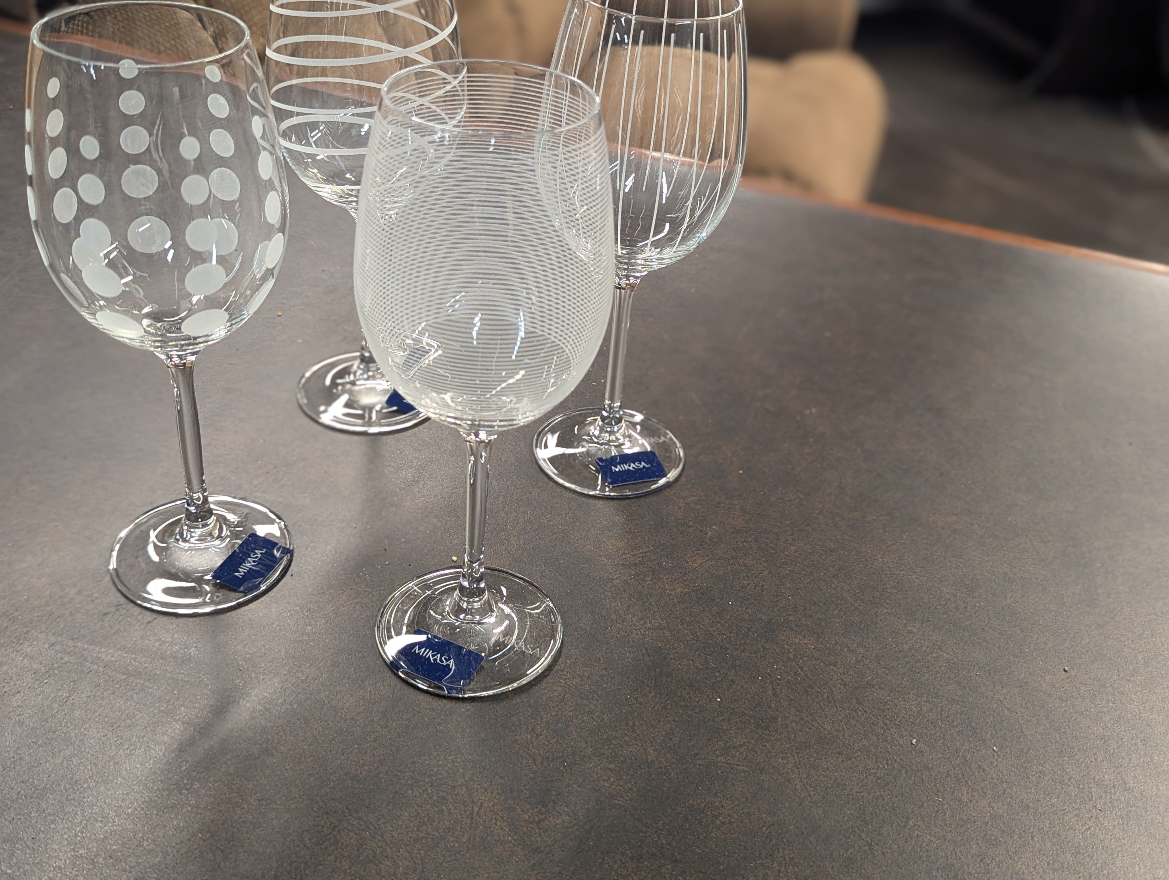 SET OF 4 WINE MIKASA GLASSES