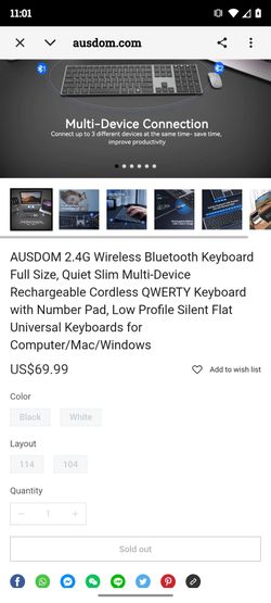 AUDOM sofkeys4 keyboard