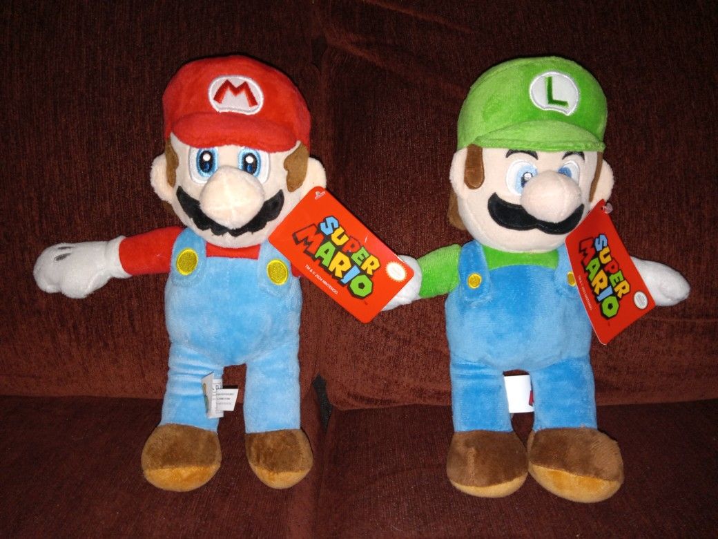 Mario and Luigi Plush Toys