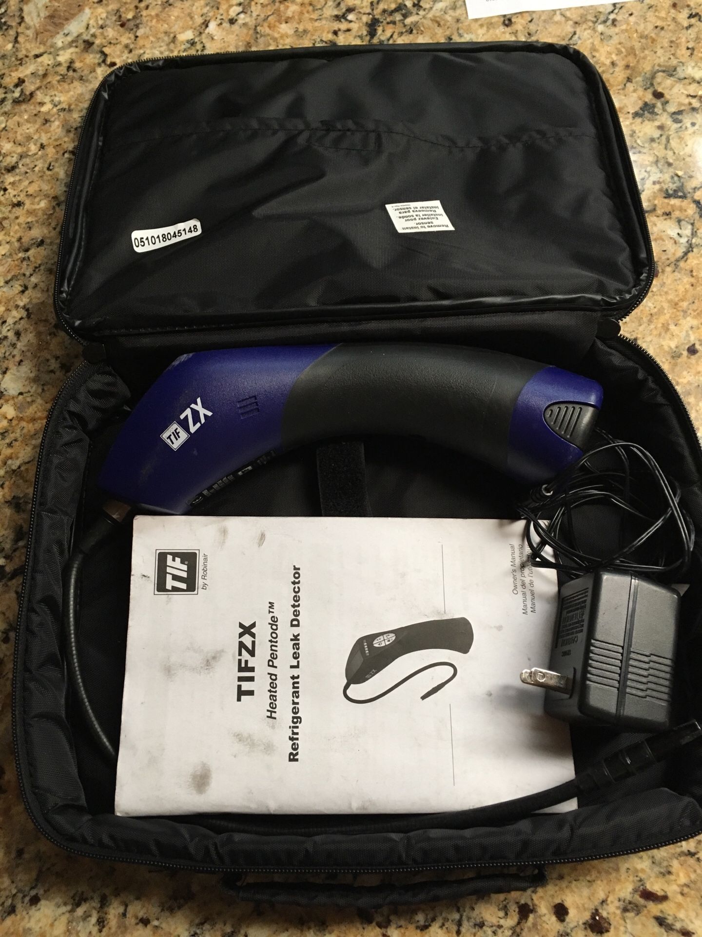 Robinair tifzx refrigerant leak detector