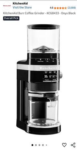 KitchenAid Burr Coffee Grinder - KCG8433 - Onyx Black