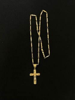 18k gold tri-color chain