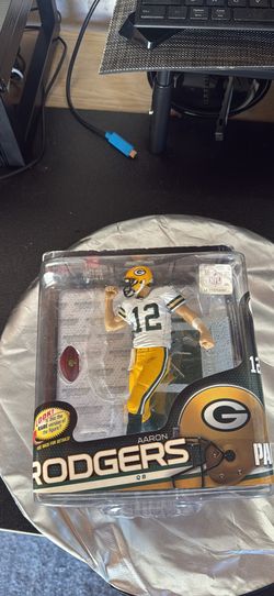 McFarlane NFL Series 34 Aaron Rodgers Green Bay Packers Action Figure New Sealed
