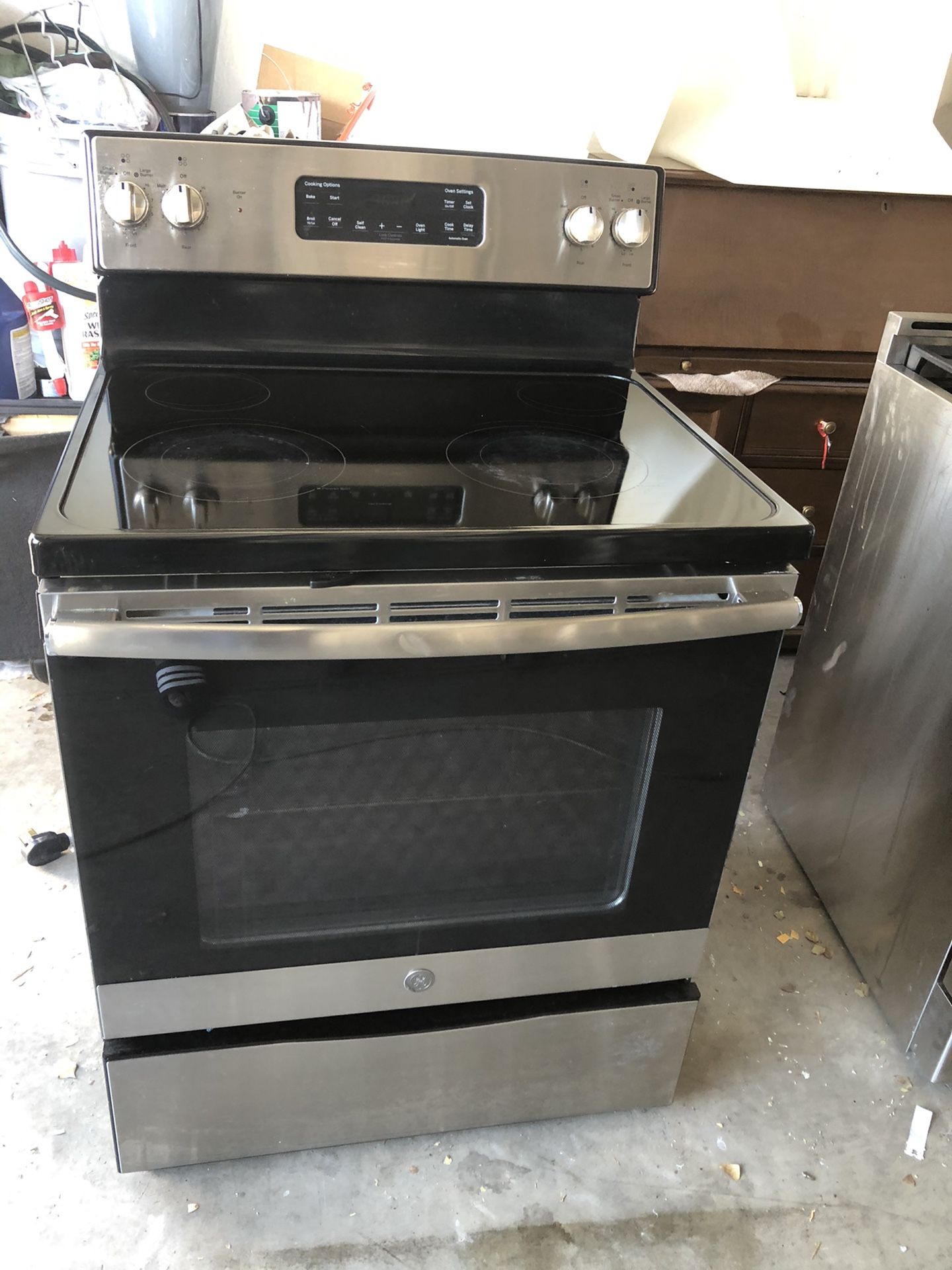GE Electric Range Stainless Steel Good Condition Everything Work Perfect